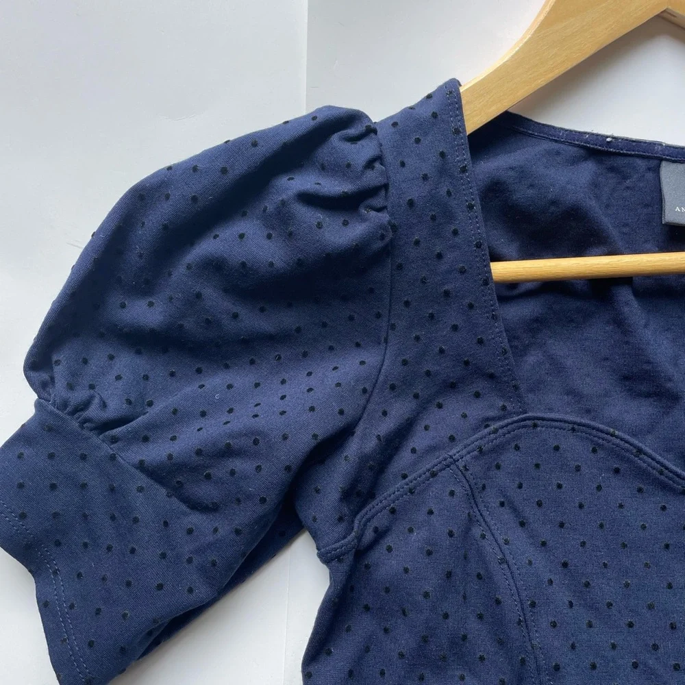 Maeve by Antropologie
Women's Sevigny Top Blue
Polka Dot Blouse Size X-Small - Picture 6 of 11